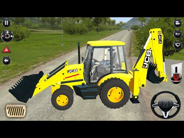 JCB Backhoe Loader Driving - Bus Simulator Indonesia #30 - Android Gameplay