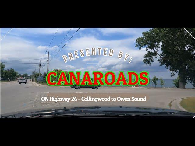 Ontario Highway 26 - Collingwood to Owen Sound (4K Drivelapse)