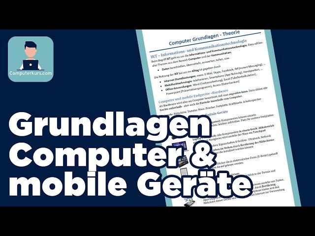 Computer Grundlagen - Computer und mobile Endgeräte