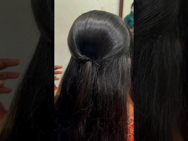 Crown puff Hairstyle|Easy step by step|Crimping techniques|Backcombing️