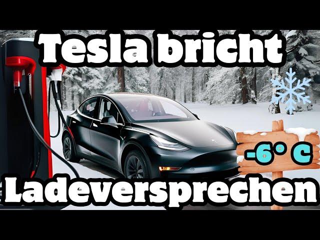 ️new Tesla technology disappoints: at the Supercharger with a frozen battery; 4x faster away fro...