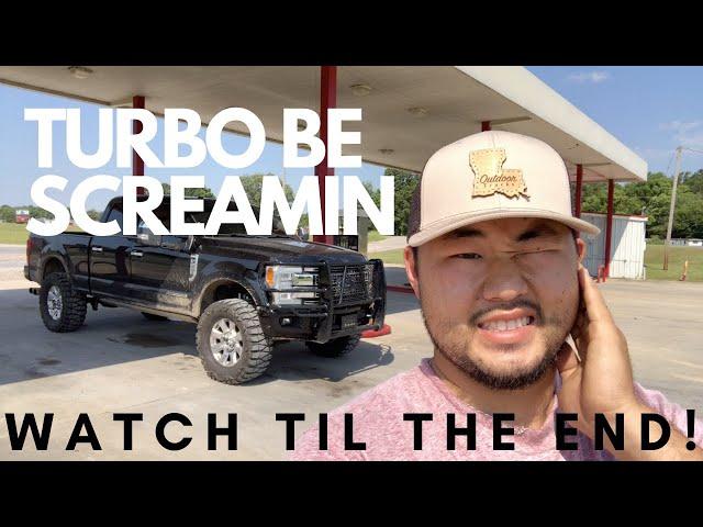 TURBO NOISE SOUND TEST (No Limit Fab Stage 2 Air Intake on My 2017 6 7 Powerstroke!) INSTALL