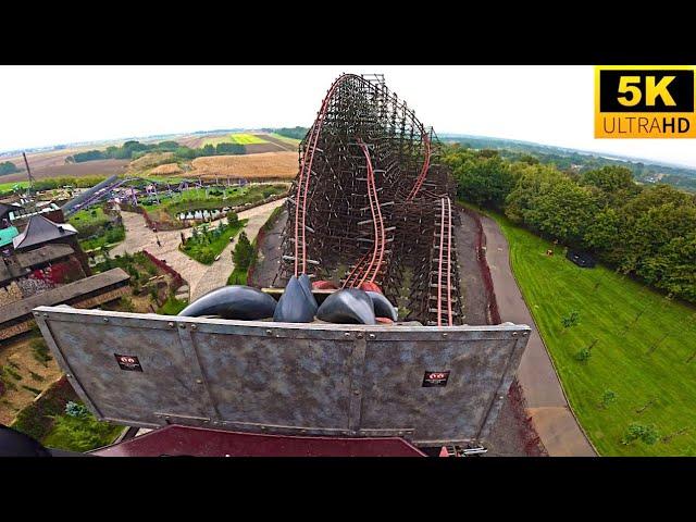 Zadra POV 5K WORLD’S TALLEST HYBRID COASTER! Energylandia, Poland