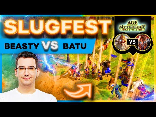 Age Of Mythology: Retold -  BeastyQT Vs Batu SLUGFEST in 4K!