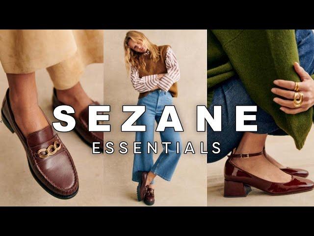 SEZANE Haul Essentials - Melanie Mary Janes, Vicky Loafers, Martin Crop Trousers & Bilma Shirt