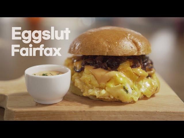 The Ultimate Eggslut Breakfast Sandwich recipe/How to make Eggslut Fairfax / Scrambled Egg Burger