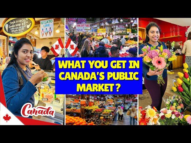 ‍ இப்படி ஒரு மார்க்கெட் ? | Canada People are Blessed | Public Market Vancouver,BC| USA Tamil VLOG