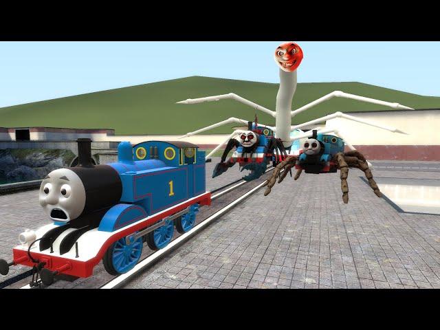 Building a Thomas Train Chased By Cursed Thomas and New Friends Train Monster in Garry's Mod