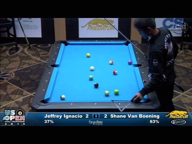 2015 US Open 8-Ball: Jeffrey Ignacio vs Shane Van Boening