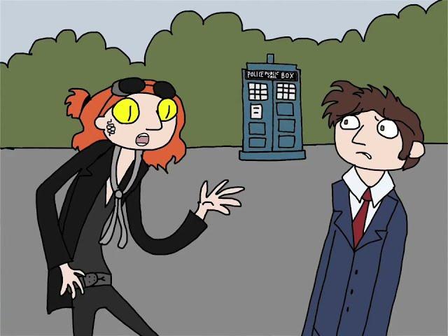 GOOD OMENS  animatic Crowley meets the tenth Doctor Who!