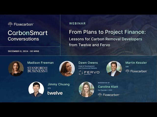 From Plans to Project Finance: Lessons for Carbon Removal Developers from Twelve and Fervo