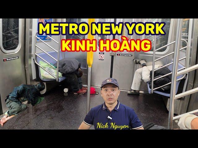 KINH HOÀNG METRO NEW YORK MỸ, CŨ KỸ, HOMELESS VÀ ĐẦY BẤT AN || Du lịch Mỹ || Nick Nguyen