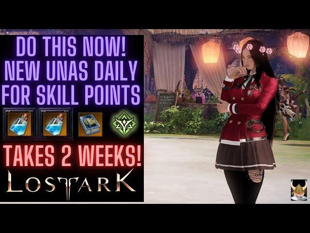 Lost Ark How to get New Skill Point Potions ~NEW UNAS TASK AND T3 TOWER!~