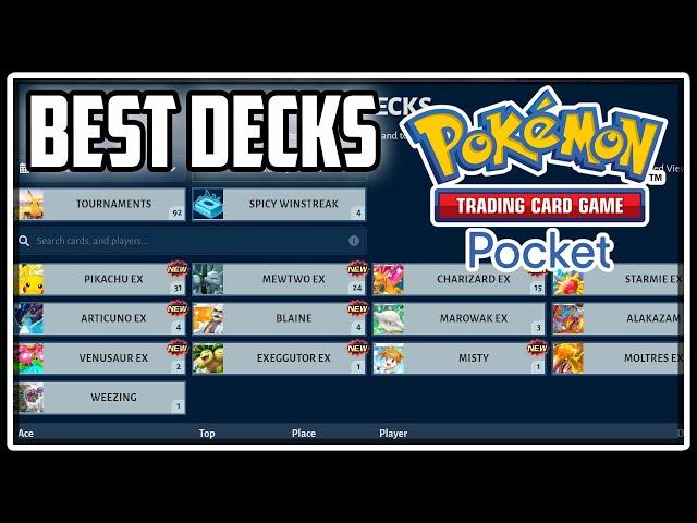 Best Decks in Pokemon TCG Pocket! Best Build for Free to Play And More!