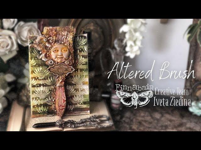 Altered Brush Mixed Media project by Iveta Ziedina