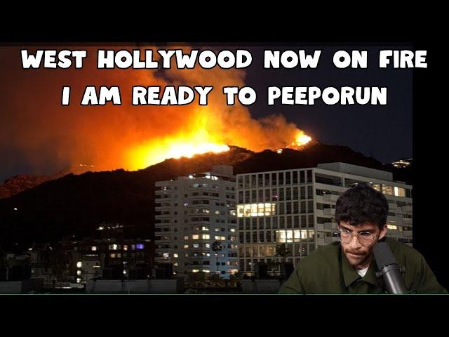 HasanAbi Learns that West Hollywood Caught On Fire