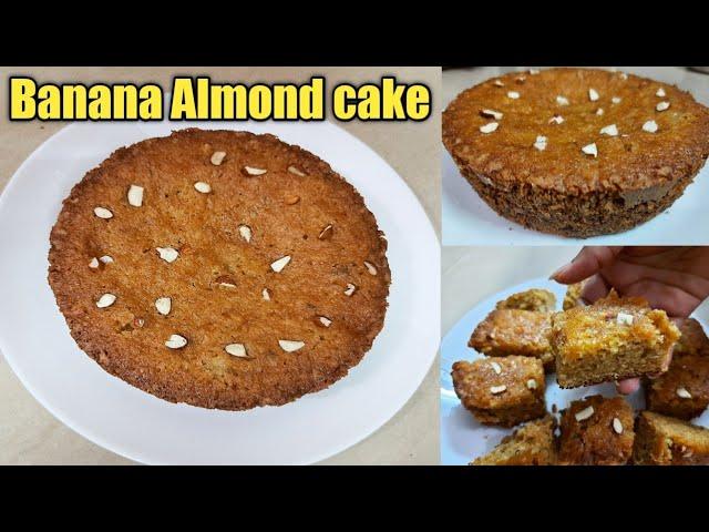 Banana Almond Cake | Cake Recipe | Perfectly moist Banana Bread | Almond Cake | Healthy Recipes