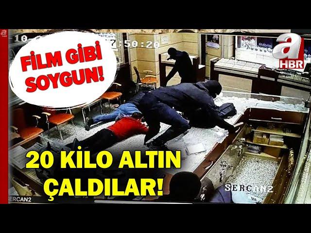 Karabük'te Film Gibi Soygun! Kuyumcudan 20 Kilo Altınla Kaçtılar! İşte O Anlar... | A Haber