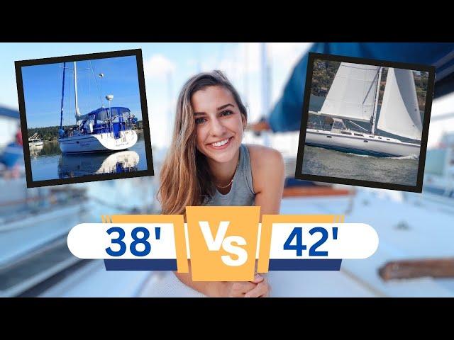 How SMALL is TOO Small? Comparing 38’ and 42’ Catalina Sailboats on our Sailboat Search: Ep.70