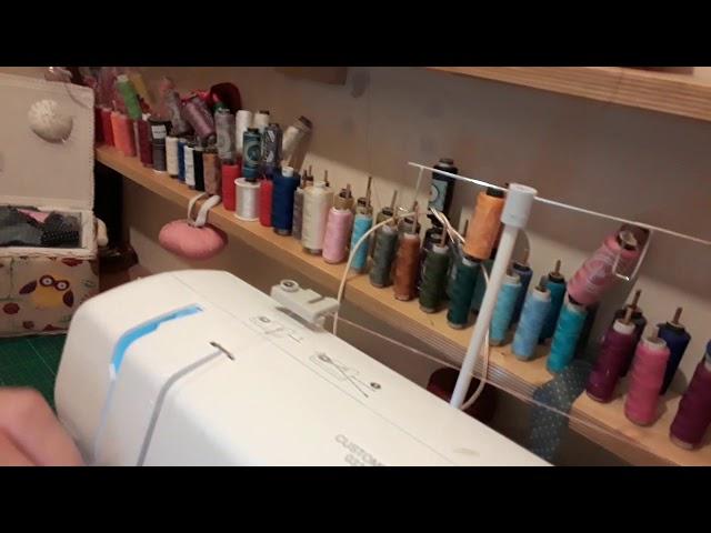 HOW TO THREAD UP  YOUR  BROTHER LS14 SEWING MACHINE TO SEW