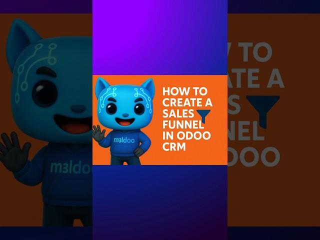 How to Create a Sales Funnel in Odoo CRM #odoo #odooerp #odoo18 #erp #m3ldoo