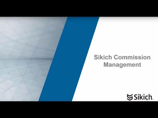 Sikich Commission Management | Sikich