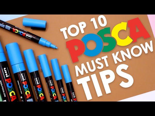 TOP 10 POSCA TIPS - Most Frequently Asked Questions ANSWERED