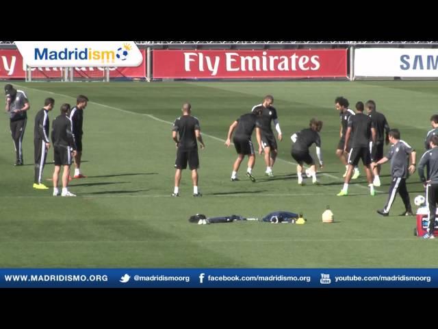 Real Madrid training ahead of Schalke, Champions League