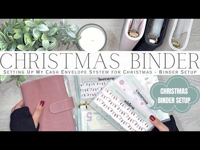 Christmas Binder Setup | Cash Envelope System Setup & Cash Stuffing