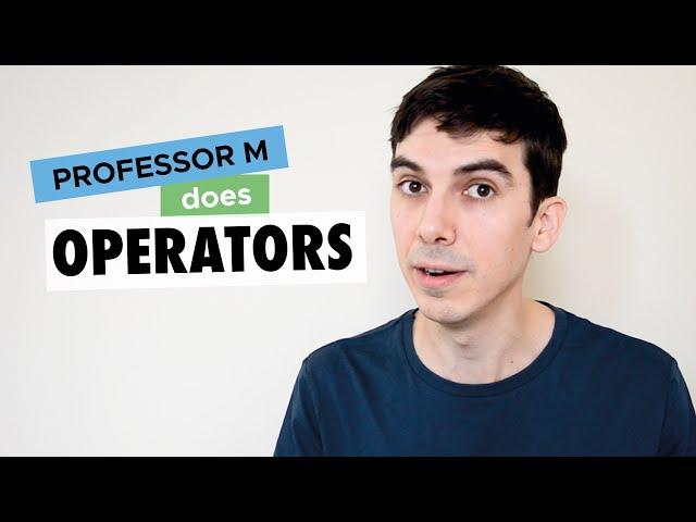 Operators in quantum mechanics