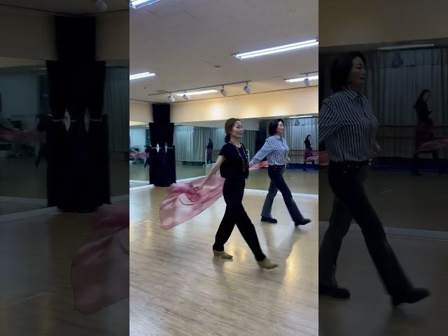 라온시니어모델 심화반 일산점 심화반 스카프를 활용한 우아한 턴 #모델워킹 #시니어모델아카데미