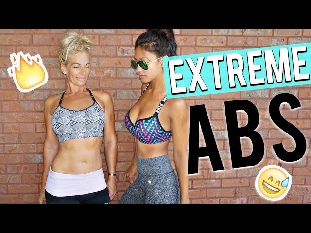 EXTREME AB WORKOUT!! | 17 Different AB Moves