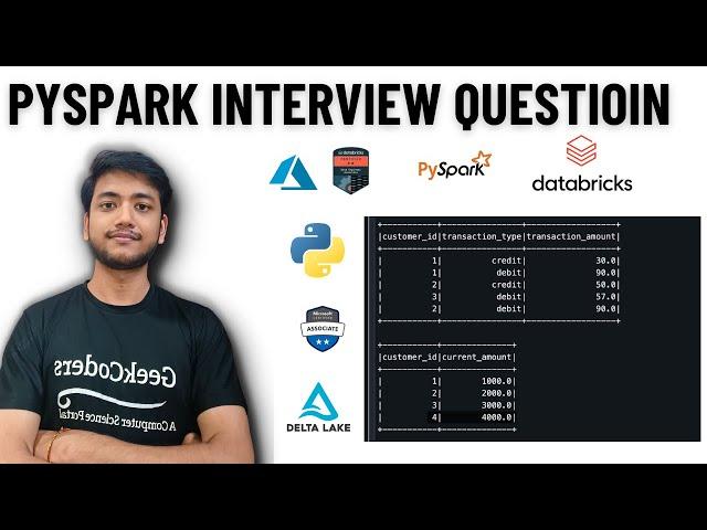 Walmart PySpark Interview Question | Data Engineering |