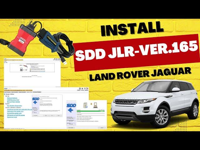 How to install JLR SDD Version.165   Jaguar Landrover 2024