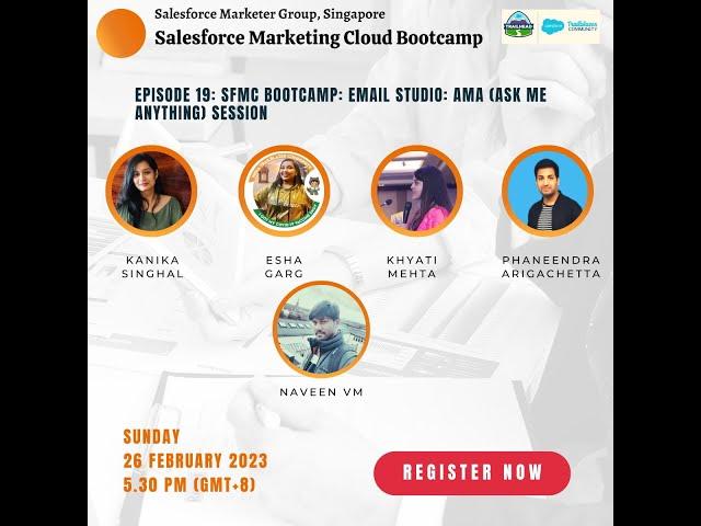 Episode 19: SFMC Bootcamp: Email Studio: AMA (Ask Me Anything) session - Enterprise Use Cases