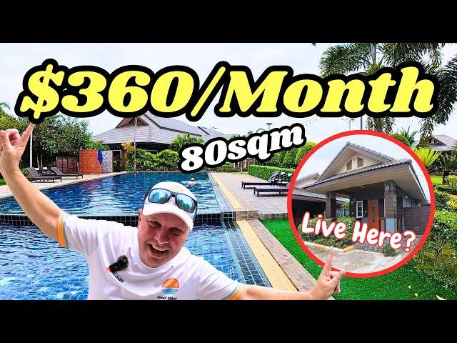 Could You LIVE Here? Pattaya Resort Villa or Townhouse for $360/Month!