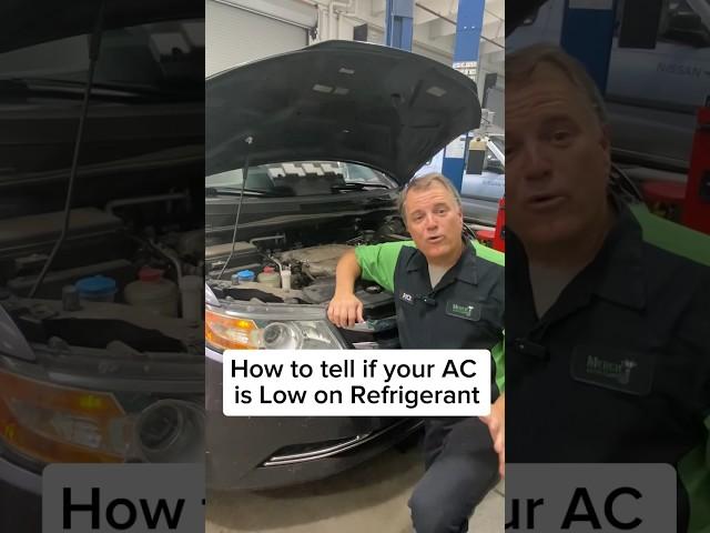 How to Check if your AC is Low on Refrigerant. #acrepair #mechanic #autorepair