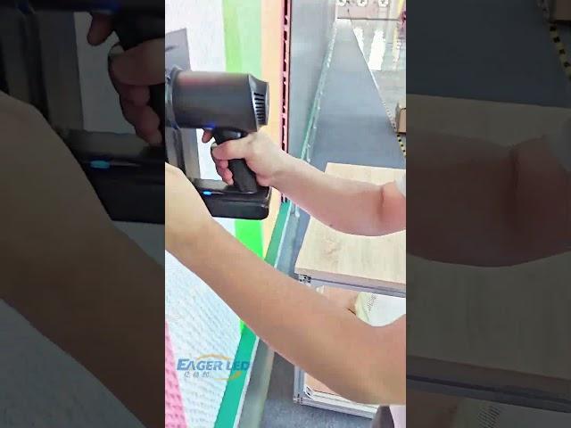 Ultra-thin LED cabinet, technicians install LED modules.#ledvideowall #eagerled #ledwall #shorts
