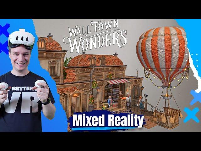 COOL! Eine Miniatur-Stadt in meinem Wohnzimmer! Wall Town Wonders [Mixed Reality Gameplay]