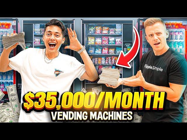 He Makes $35,000 Per Month Working 3 Days a Week | Vending Machines