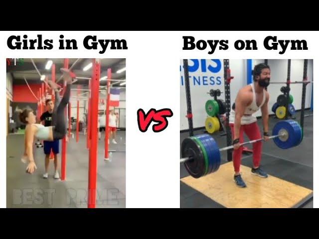 Girls in Gym VS Boys in Gym  || MG edits || #girlsvsboysmemes