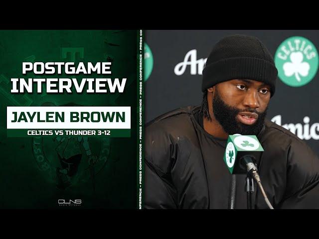 Jaylen Brown on SGA: "That boy is good.” | Celtics vs Thunder Postgame 3-12