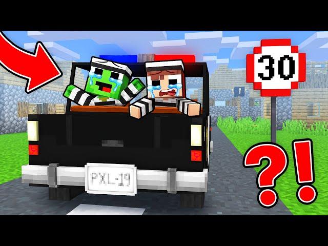Baby Mikey and Baby JJ Were Arrested in Minecraft (Maizen)