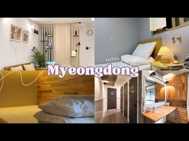 Where to stay in Seoul (budget hotels)  | South Korea travel vlog