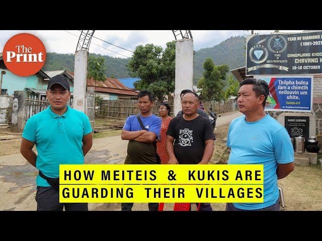 In Manipur’s small hamlets with mixed Meitei & Kuki population, villagers from both communities flee