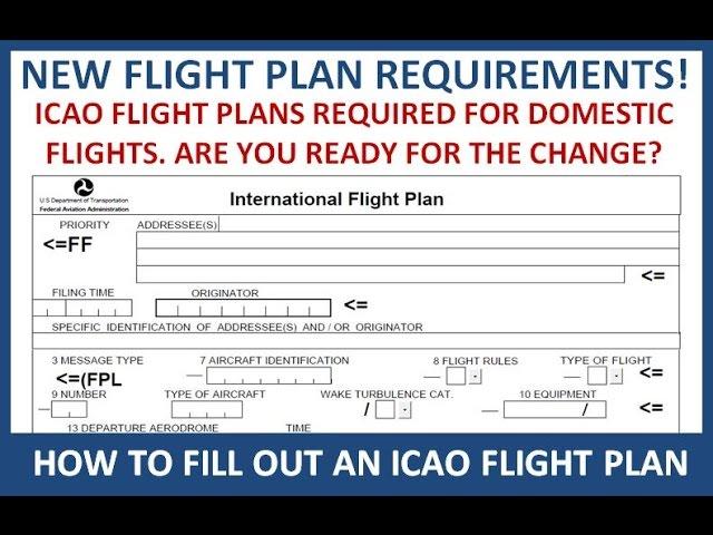 ICAO Flight Plans for Domestic Flights