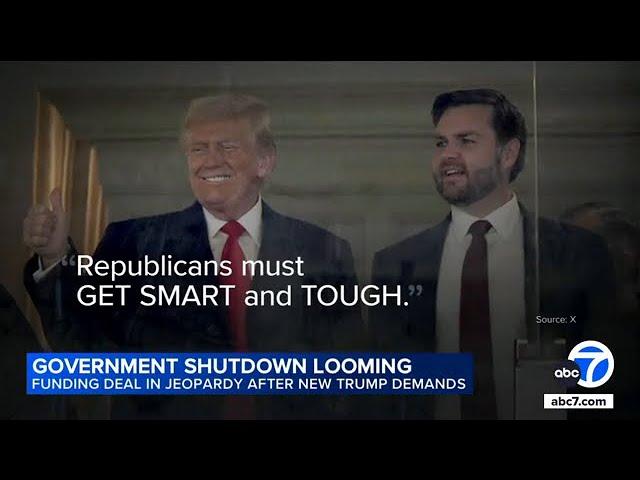 Trump threatens government shutdown unless debt limit demand met, blames Biden if it happens