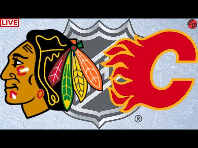 CHICAGO BLACKHAWKS vs CALGARY FLAMES NHL HOCKEY LIVE GAME CAST & AUDIO