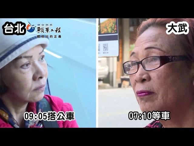 【願景工程－體檢行的正義】大武嬤 vs.台北嬤的一天差很大