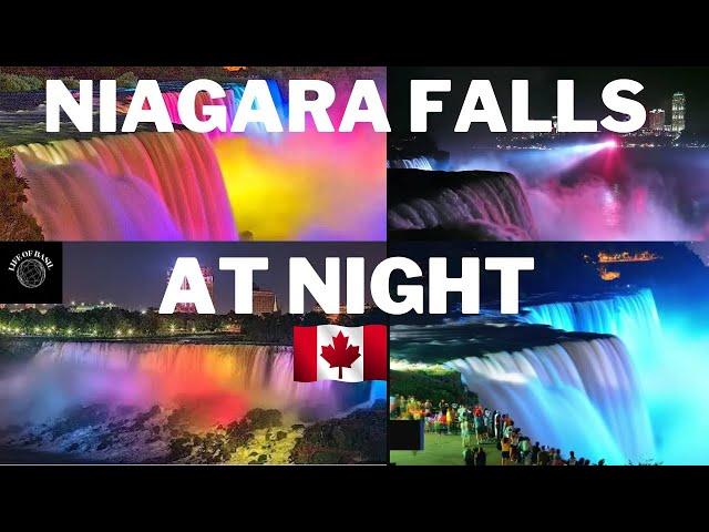 NIAGARA FALLS NIGHT VIEW || DOWNTOWN TORONTO, CANADA